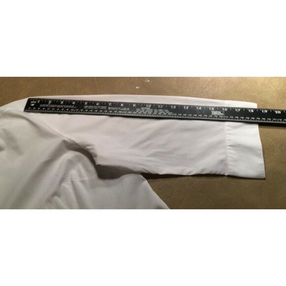 NEW YORK & COMPANY “City Stretch” Fitted STRETCH Blouse, WHITE, NWOT, Size Large - Picture 6 of 8